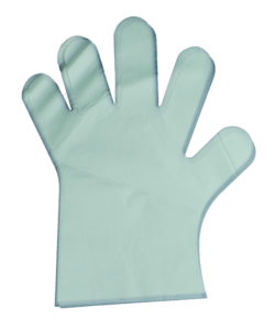 Gants compostables Natur-Bag pour la restauration. Produit final du film compostable de Natur-Tec.